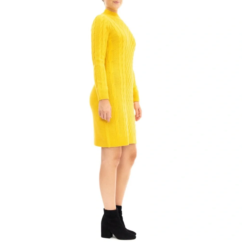 NWT Nina Leonard Cable-Knit Sweater Dress Size XL - Picture 3 of 7